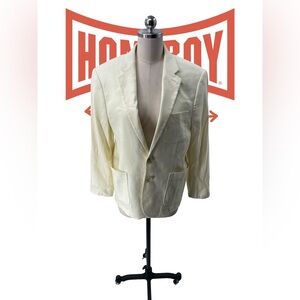 Express Cream Men's Blazer And Dress Pants